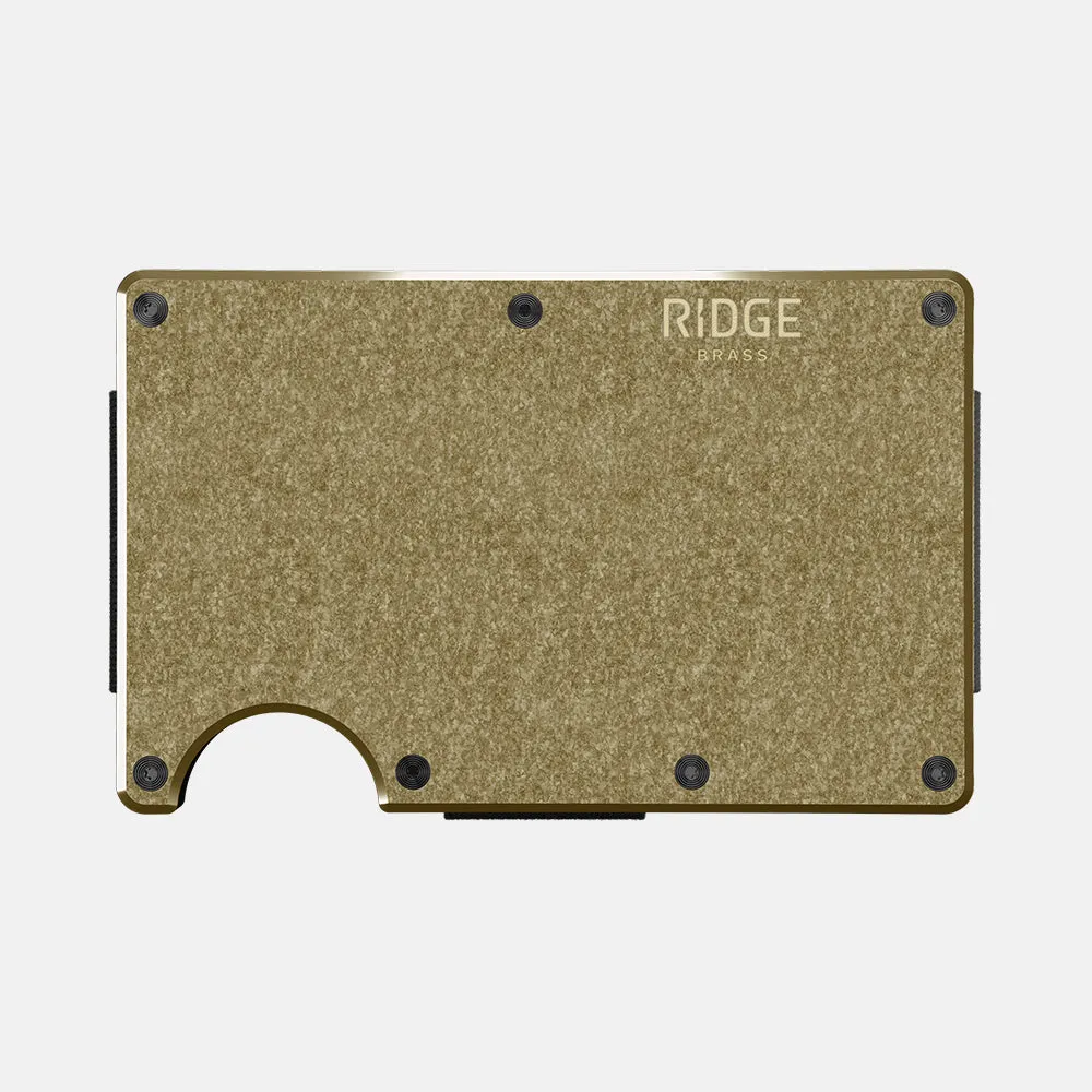 Ridge Wallet - Brass