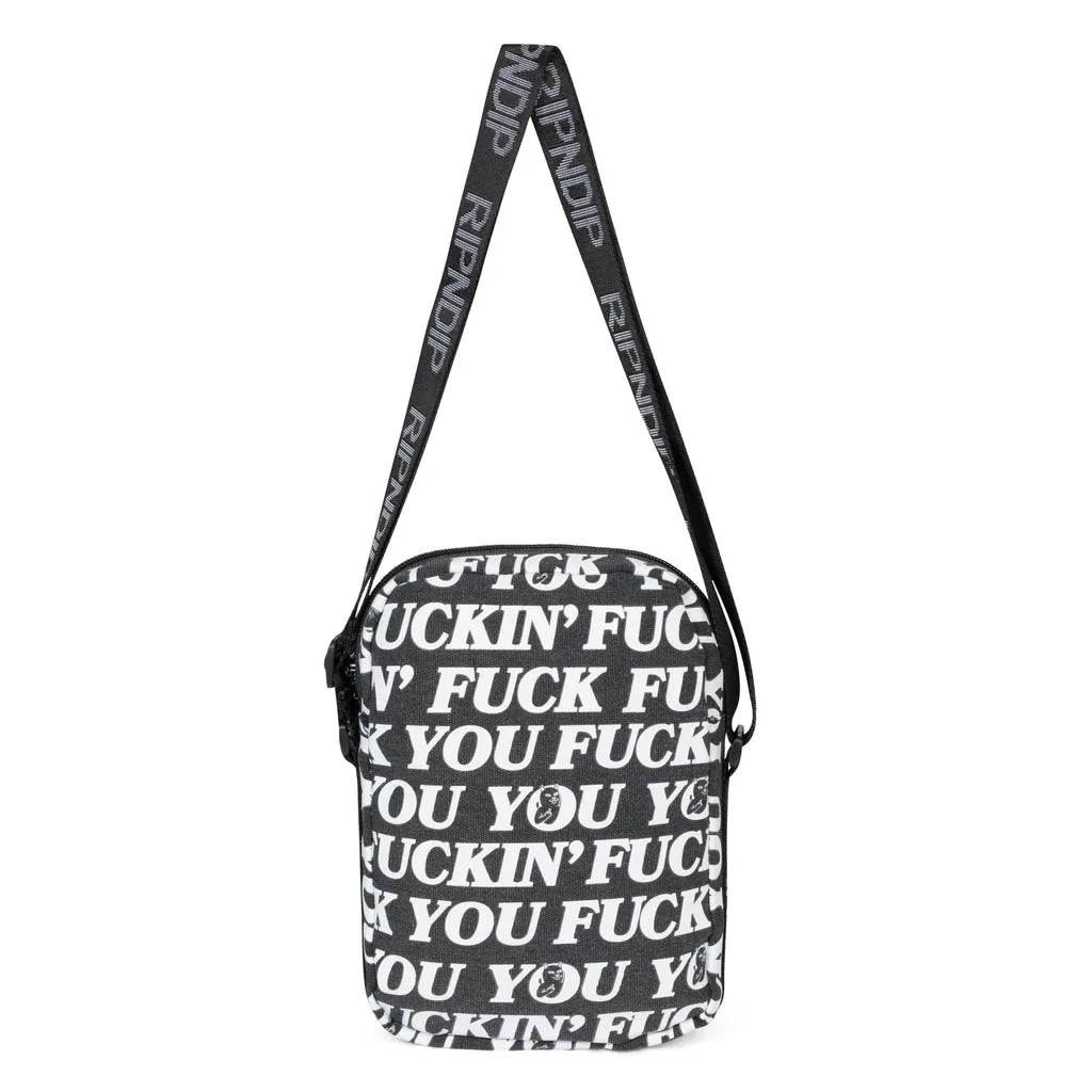 RIPNDIP FUCKIN FUCK CROSSBODY BAG-BLACK