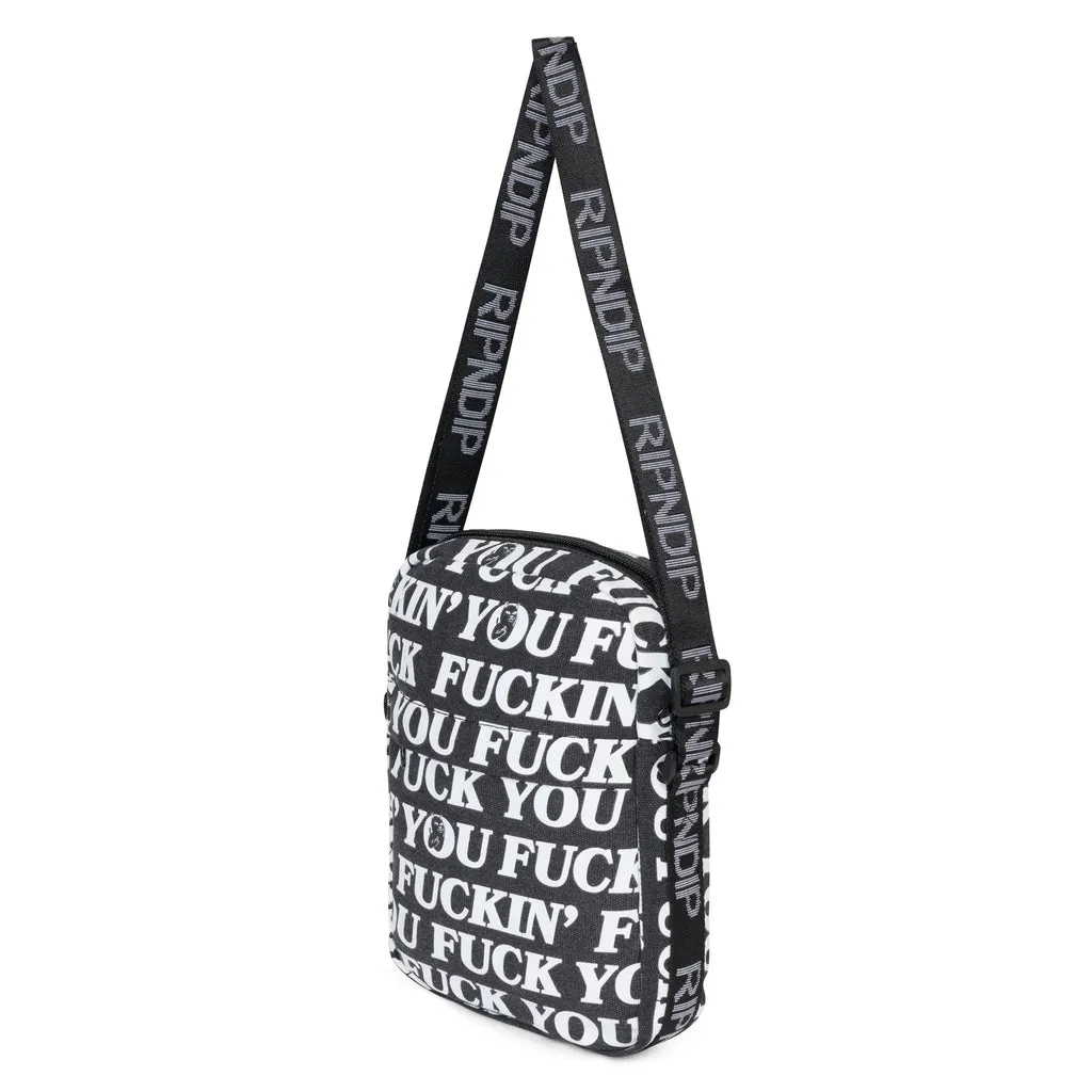 RIPNDIP FUCKIN FUCK CROSSBODY BAG-BLACK