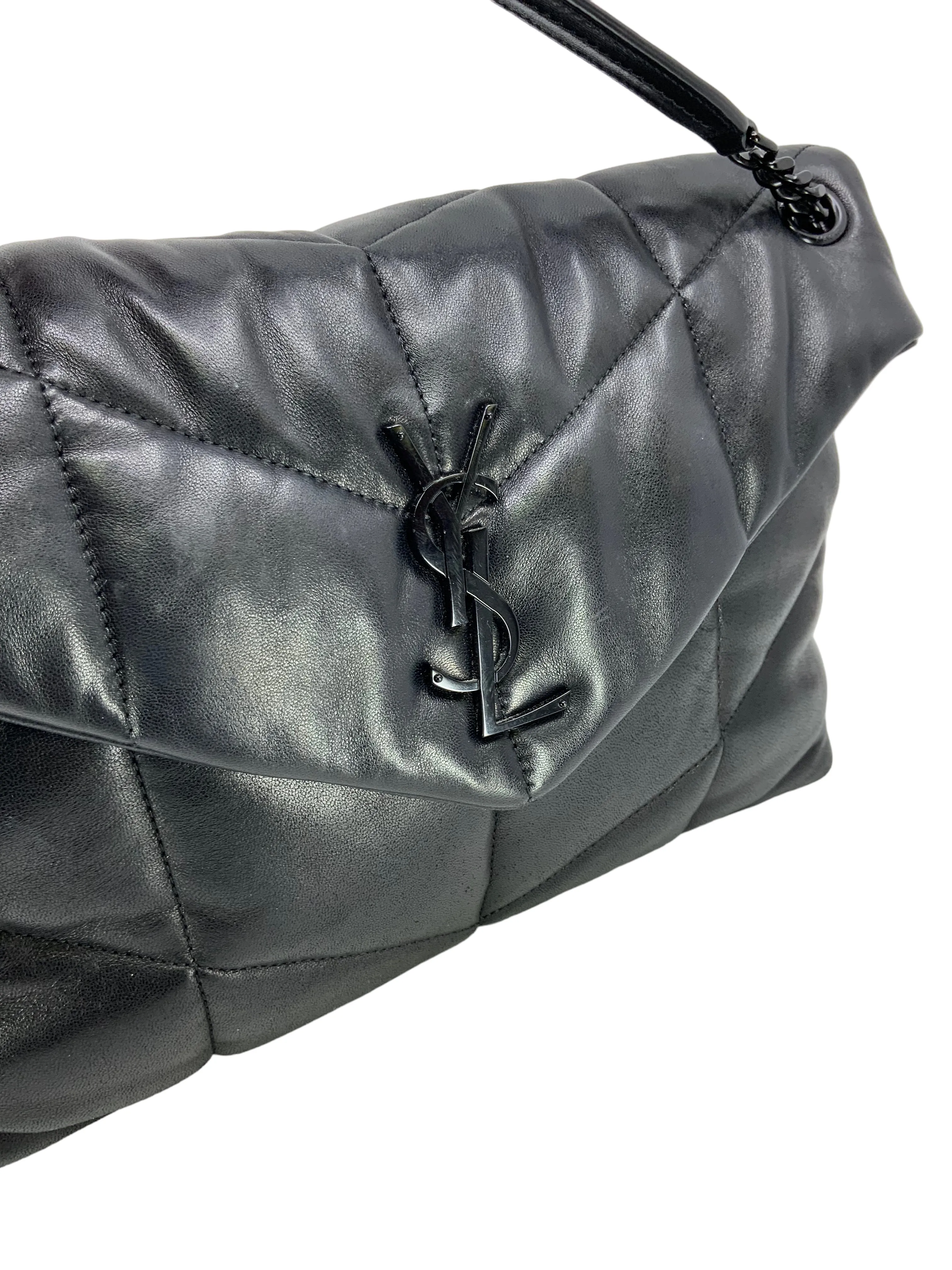 Puffer Shoulder Bag - Saint Laurent Medium Size, Fashionable Design