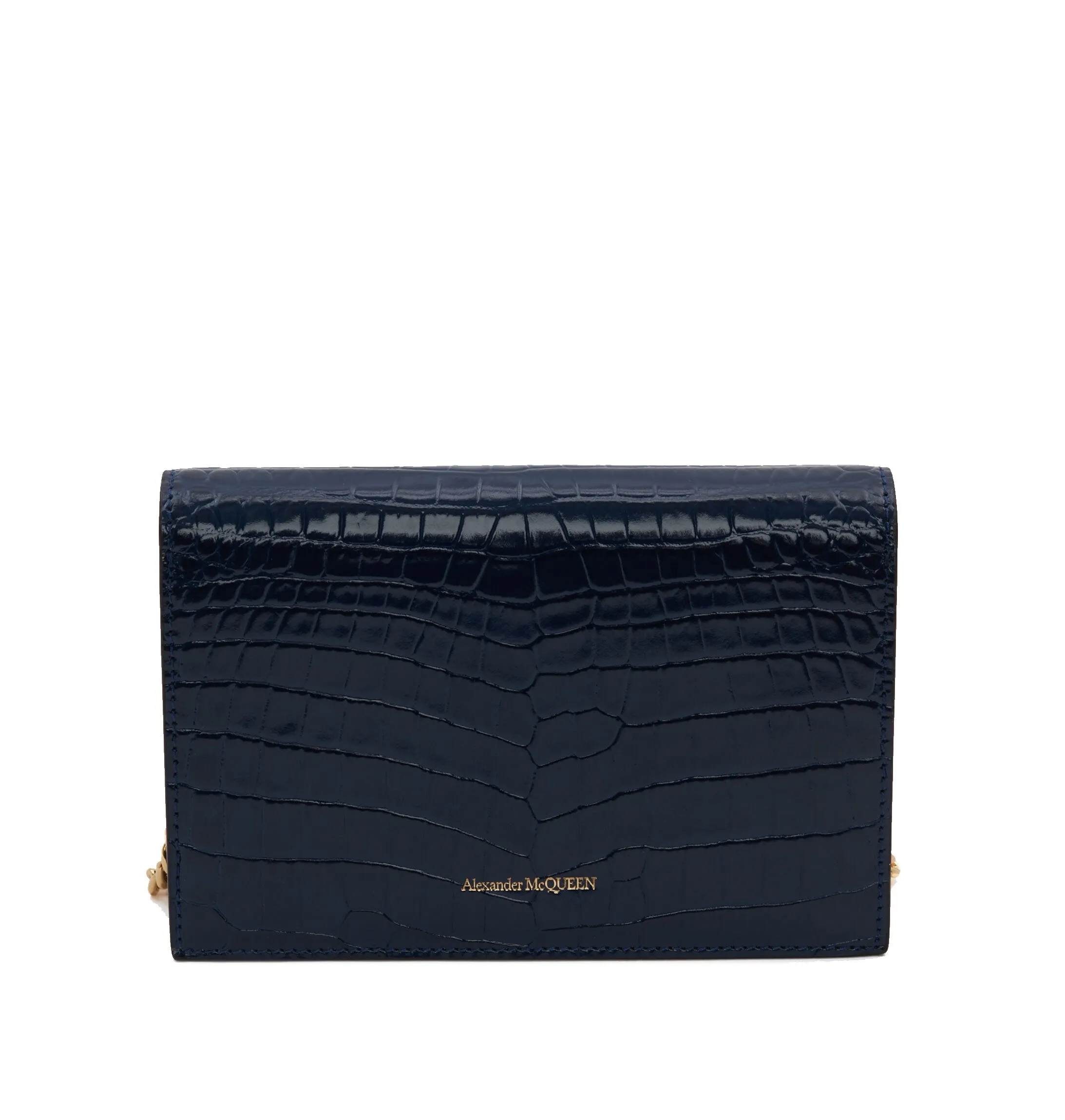 Skull Mini Bag Croc, Navy (G)