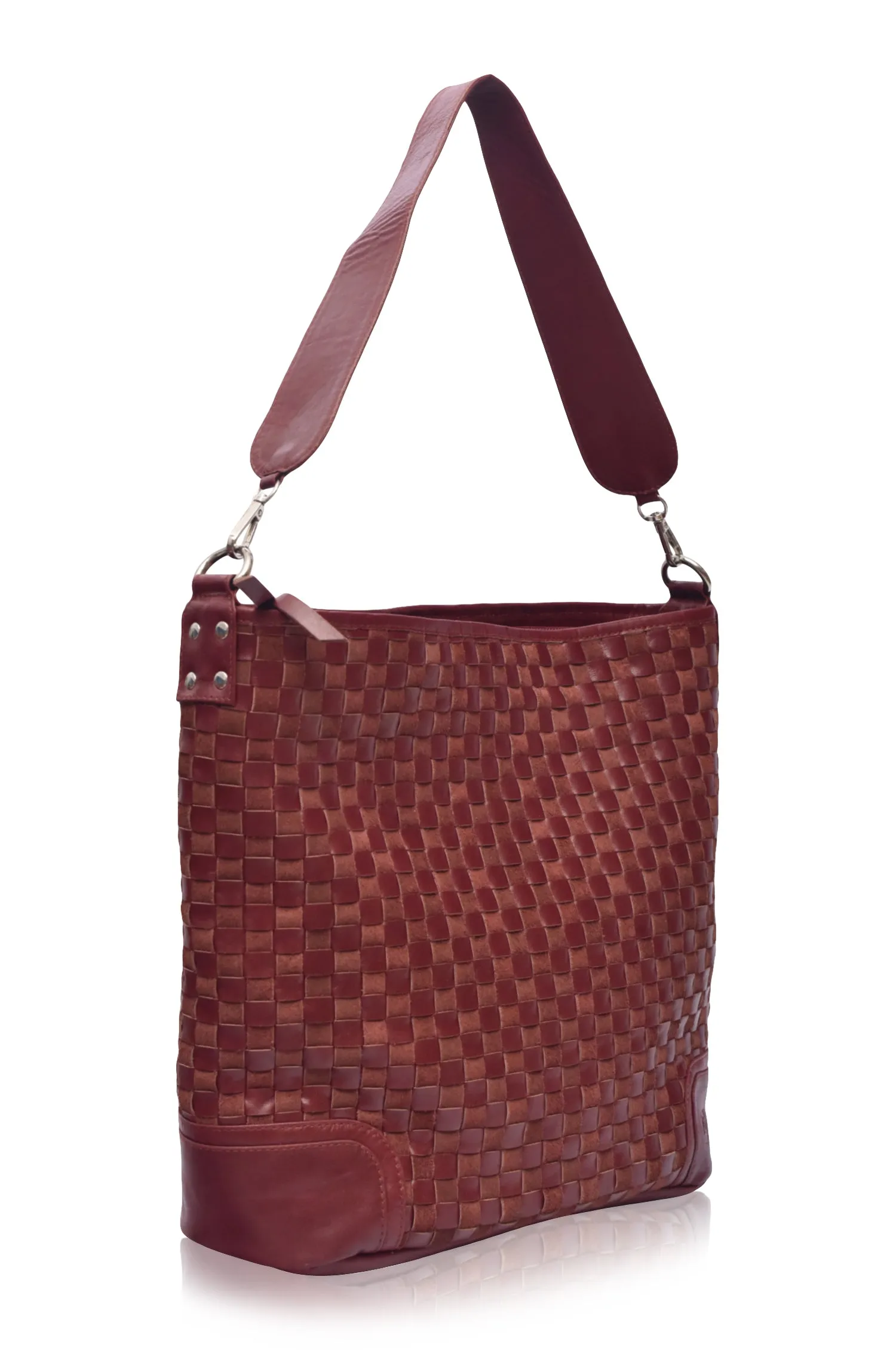 Soho Lane Woven Leather Shoulder Bag