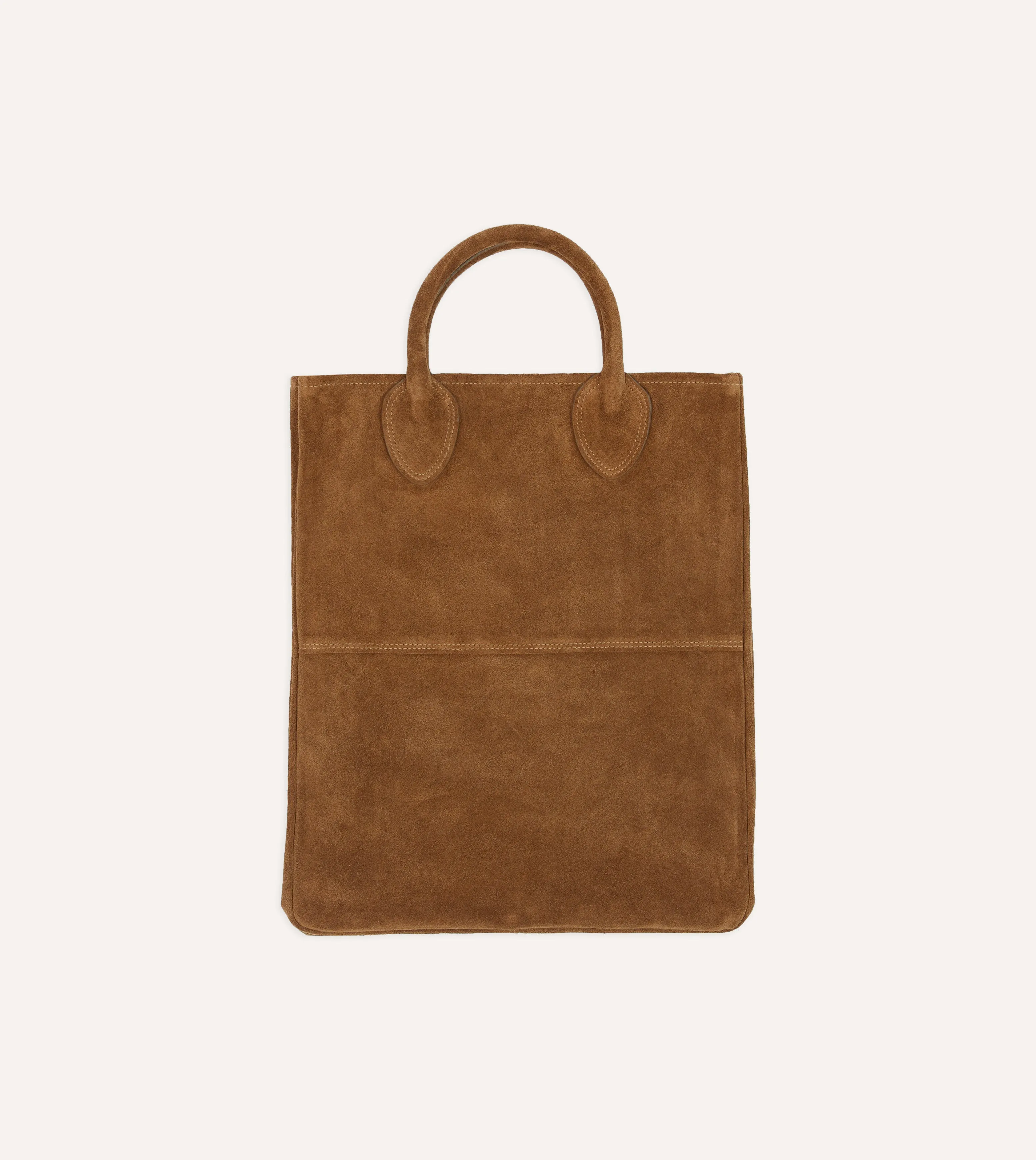 Tobacco Suede Tote Bag