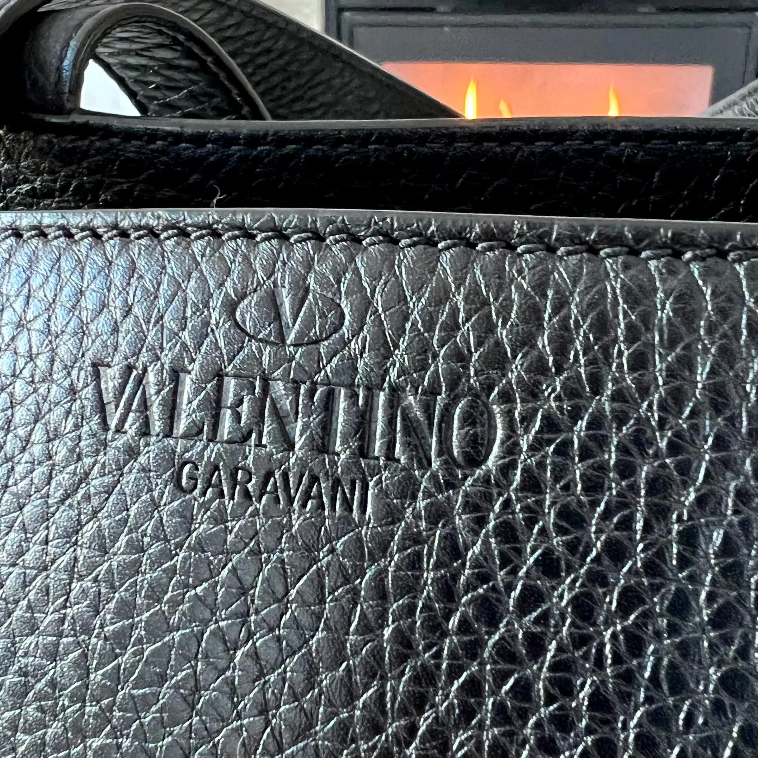 Valentino Garvani So Black Tote Bag