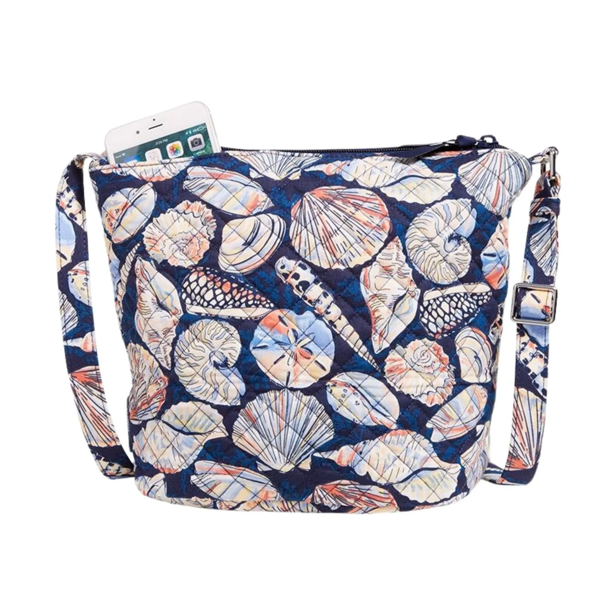 Vera Bradley Bucket Crossbody Bag - Morning Shells