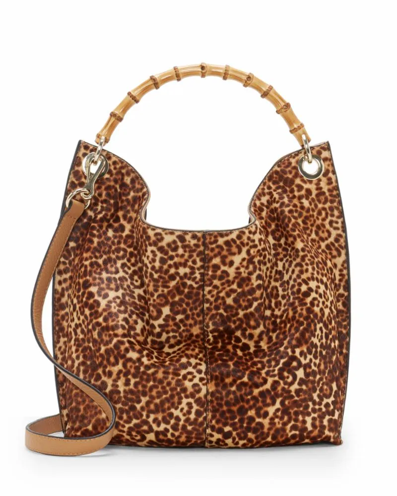 Vince Camuto Handbag IGGY HOBO NATURAL LEOP/HRCLF/MAT Y SHRKN