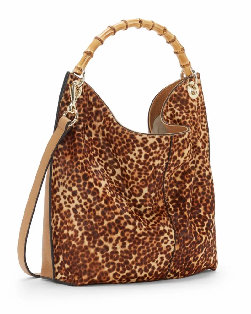 Vince Camuto Handbag IGGY HOBO NATURAL LEOP/HRCLF/MAT Y SHRKN