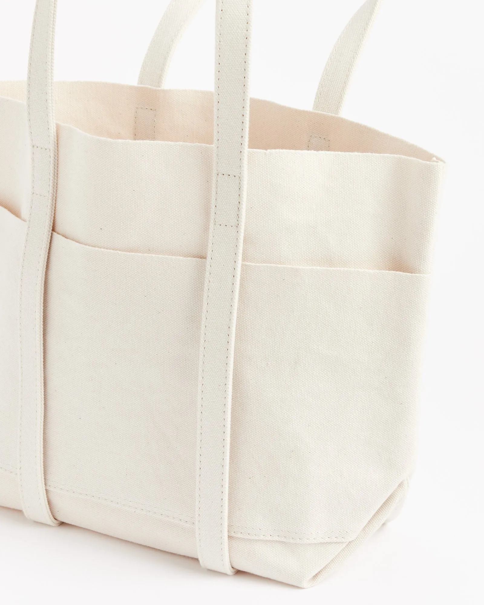 Washed Canvas 6 Pocket Tote Bag