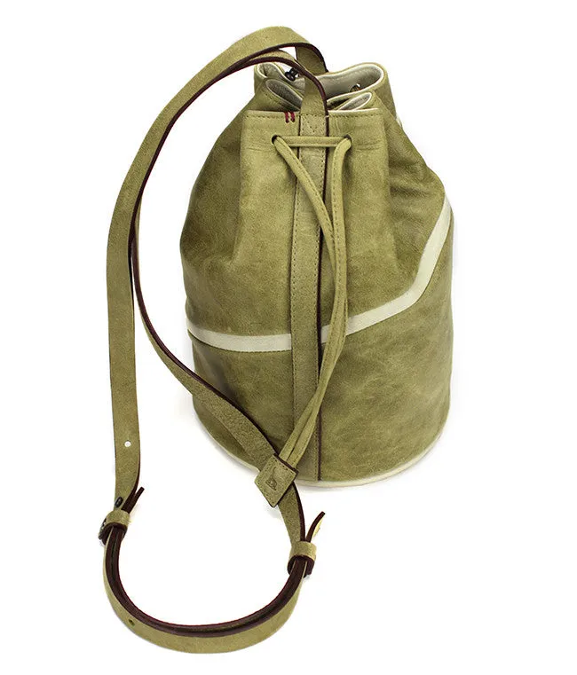 WOMEN'S BLOOP LEATHER BUCKET BAG